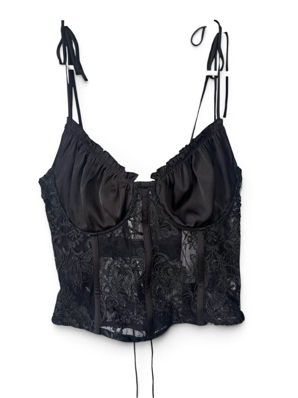 NWT - V. Chapman Calla Lily Set Black Lace Maxi Slip Skirt/Corset Top Set! (4) - Picture 7 of 11